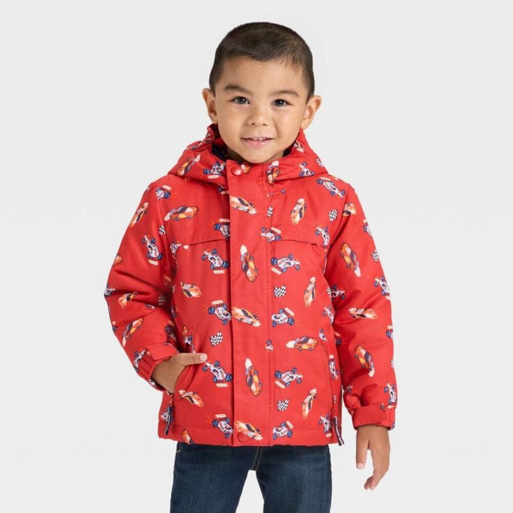Toddler Boys' Racecar 3-in-1 Snowplay Jacket - Cat & Jack Red 4T